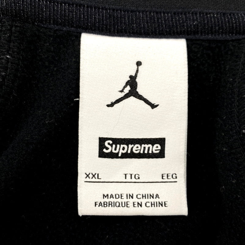 【中古品】【メンズ】 Supreme シュプリーム ×NIKE JORDAN ナイキ ジョーダン HF0830-010 TRICOT TRACK JACKET トリコ トラック ジャケット アウター 149-250802-rk-09-izu サイズ：2XL カラー：ブラック 万代Net店