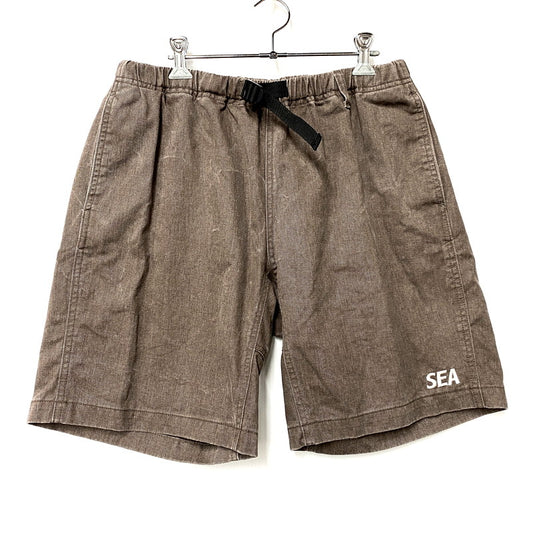 【中古品】【メンズ】 WIND AND SEA ウィンダンシー WDS-O-ESPT-25-Q3-PT-01 COTTON EASY SHORTS コットンイージーショーツ ズボン パンツ ボトムス 153-250803-ma-05-izu サイズ：L カラー：BROWN 万代Net店