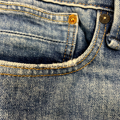 【中古品】【メンズ】 DENHAM デンハム 01-22-07-11-011 FORGE RELAXED FIT DENIM PANTS フォージ リラックス フィット デニム パンツ ジーパン 152-250803-rk-02-izu サイズ：34×32 カラー：インディゴ 万代Net店