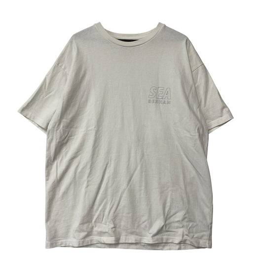 【中古品】【メンズ】 WIND AND SEA ウィンダンシー × DENHAM デンハム WIND SULFER TEE WDS-C-DHM-25-Q4-04 Tシャツ 半袖 トップス 142-250806-as-38-izu サイズ：XL カラー：ホワイト 万代Net店