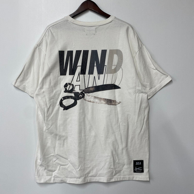 【中古品】【メンズ】 WIND AND SEA ウィンダンシー × DENHAM デンハム WIND SULFER TEE WDS-C-DHM-25-Q4-04 Tシャツ 半袖 トップス 142-250806-as-38-izu サイズ：XL カラー：ホワイト 万代Net店