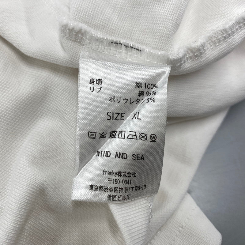 【中古品】【メンズ】 WIND AND SEA ウィンダンシー × DENHAM デンハム WIND SULFER TEE WDS-C-DHM-25-Q4-04 Tシャツ 半袖 トップス 142-250806-as-38-izu サイズ：XL カラー：ホワイト 万代Net店