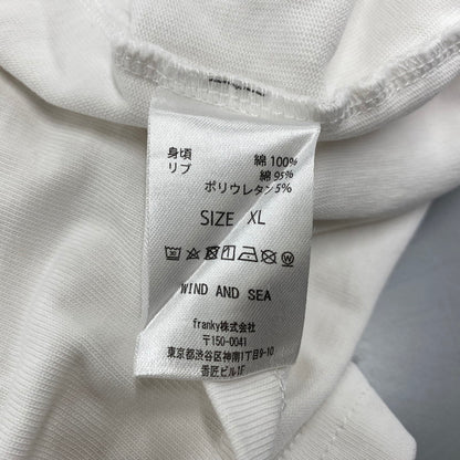 【中古品】【メンズ】 WIND AND SEA ウィンダンシー × DENHAM デンハム WIND SULFER TEE WDS-C-DHM-25-Q4-04 Tシャツ 半袖 トップス 142-250806-as-38-izu サイズ：XL カラー：ホワイト 万代Net店
