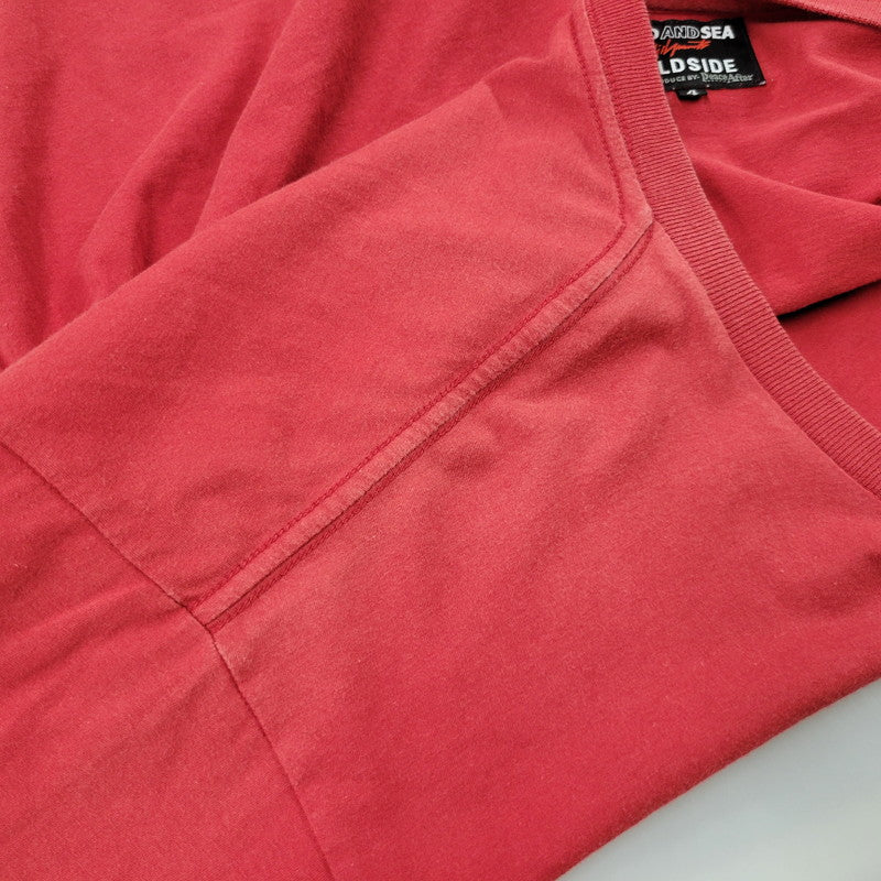 【中古品】【メンズ】 WIND AND SEA×YOHJI YAMAMOTO ウィンダンシー×ヨウジヤマモト 22SS TRIANGLE LOGO TEE トライアングルロゴT トップス 半袖 142-250803-ma-11-izu サイズ：4 カラー：RED 万代Net店