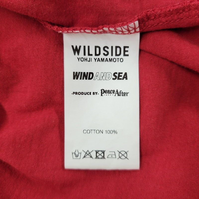 【中古品】【メンズ】 WIND AND SEA×YOHJI YAMAMOTO ウィンダンシー×ヨウジヤマモト 22SS TRIANGLE LOGO TEE トライアングルロゴT トップス 半袖 142-250803-ma-11-izu サイズ：4 カラー：RED 万代Net店