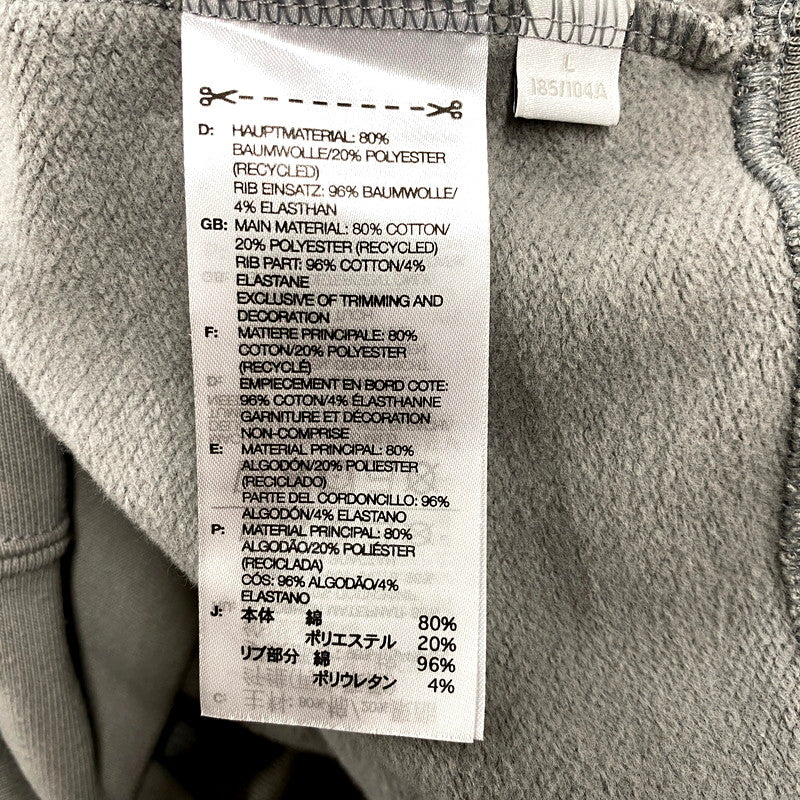 【中古品】【メンズ】 Y-3×ADIDAS ワイスリー×アディダス JD9815 LOGO CREW SWEATSHIRT ロゴクルースウェットシャツ トップス 長袖 140-250803-ma-10-izu サイズ：L カラー：GRAY 万代Net店