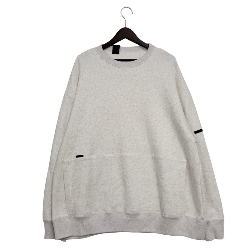 【中古美品】【メンズ】 2242-CS09-027 COMPILE CREW NECK SWEATSHIRT コンパイルクルーネックスウェットシャツ トップス 長袖 140-250803-ma-15-izu サイズ：38 カラー：ASH GRAY 万代Net店