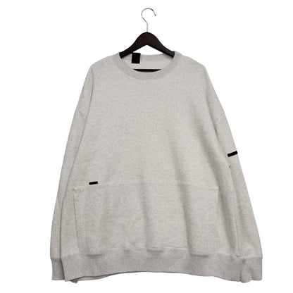 【中古美品】【メンズ】 2242-CS09-027 COMPILE CREW NECK SWEATSHIRT コンパイルクルーネックスウェットシャツ トップス 長袖 140-250803-ma-15-izu サイズ：38 カラー：ASH GRAY 万代Net店
