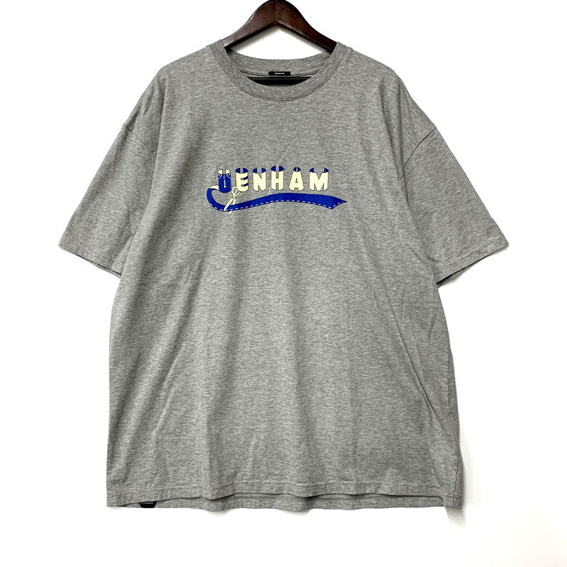 【中古品】【メンズ】 DENHAM デンハム FOLDED DENHAM TEE 27211-3-51002 フォールデッド デンハム Tシャツ 半袖 プリント トップス 141-250804-ay-13-izu サイズ：XL カラー：グレー 万代Net店