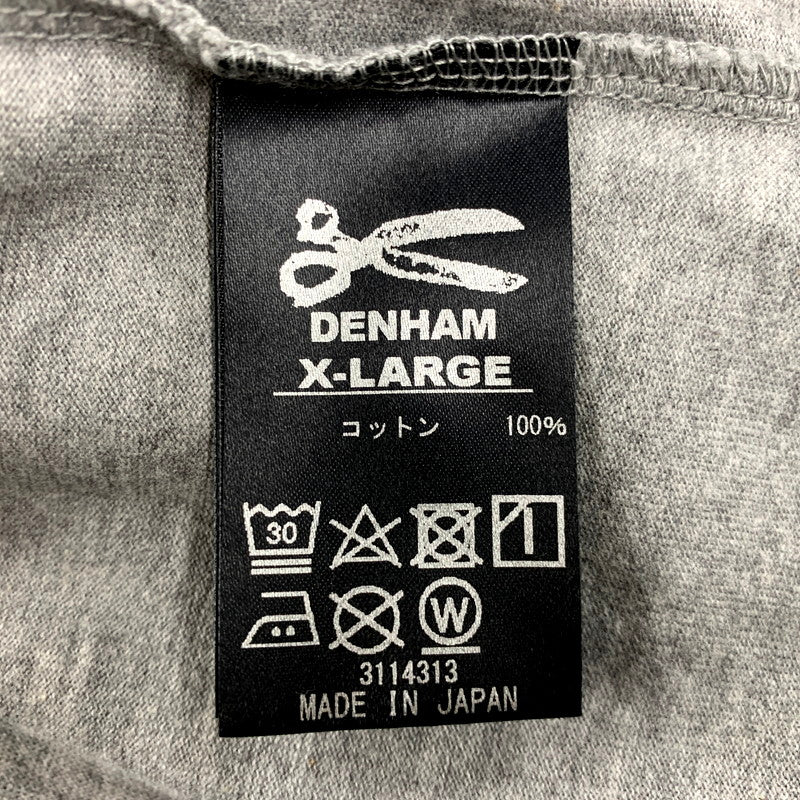 【中古品】【メンズ】 DENHAM デンハム FOLDED DENHAM TEE 27211-3-51002 フォールデッド デンハム Tシャツ 半袖 プリント トップス 141-250804-ay-13-izu サイズ：XL カラー：グレー 万代Net店