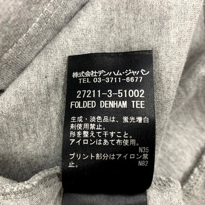 【中古品】【メンズ】 DENHAM デンハム FOLDED DENHAM TEE 27211-3-51002 フォールデッド デンハム Tシャツ 半袖 プリント トップス 141-250804-ay-13-izu サイズ：XL カラー：グレー 万代Net店