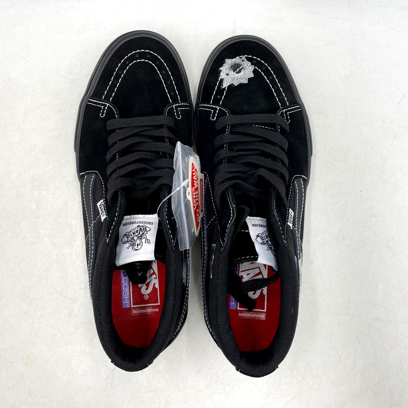 【中古美品】【メンズ】 VANS×SUPREME×NATE LOWMAN バンズ×シュプリーム×ネイト・ロウマン SKATE GROSSO MID スケートグロッソ ミッド 靴 スニーカー シューズ 162-250802-ma-07-izu サイズ：28.5cm カラー：BULLET HOLE/BLACK (JAPAN EXCLUSIVE) (25SS WEEK9) 万代Net店
