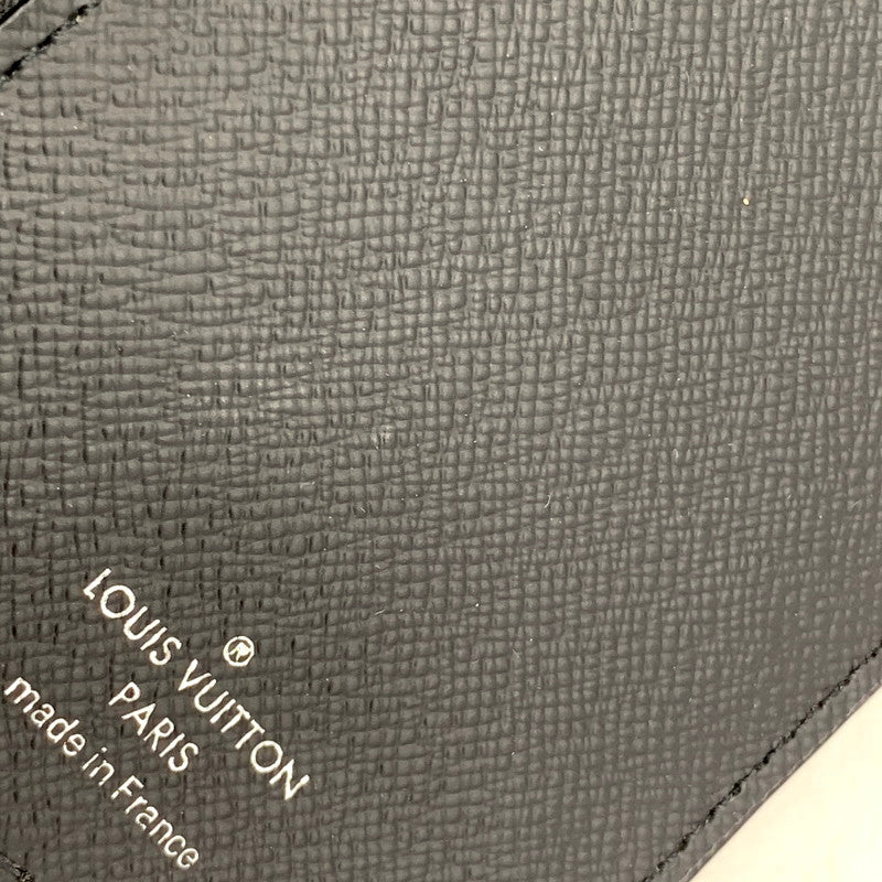 【中古品】【メンズ/レディース】 LOUIS VUITTON ルイ・ヴィトン TJ4158 M64597 タイガ ノワール×ネイビー ポルトフォイユ・アレクサンドルNM 長財布 ロングウォレット 179-250731-ma-08-izu カラー：ノワール×ネイビー 万代Net店