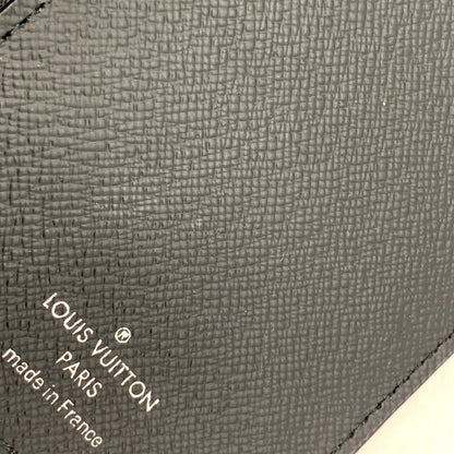 【中古品】【メンズ/レディース】 LOUIS VUITTON ルイ・ヴィトン TJ4158 M64597 タイガ ノワール×ネイビー ポルトフォイユ・アレクサンドルNM 長財布 ロングウォレット 179-250731-ma-08-izu カラー：ノワール×ネイビー 万代Net店