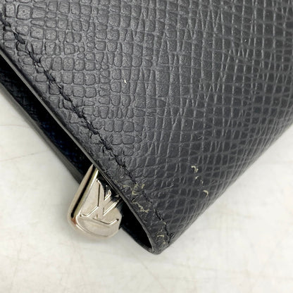 【中古品】【メンズ/レディース】 LOUIS VUITTON ルイ・ヴィトン TJ4158 M64597 タイガ ノワール×ネイビー ポルトフォイユ・アレクサンドルNM 長財布 ロングウォレット 179-250731-ma-08-izu カラー：ノワール×ネイビー 万代Net店