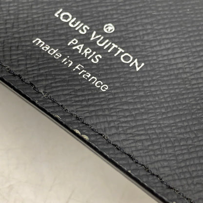 【中古品】【メンズ/レディース】 LOUIS VUITTON ルイ・ヴィトン TJ4158 M64597 タイガ ノワール×ネイビー ポルトフォイユ・アレクサンドルNM 長財布 ロングウォレット 179-250731-ma-08-izu カラー：ノワール×ネイビー 万代Net店