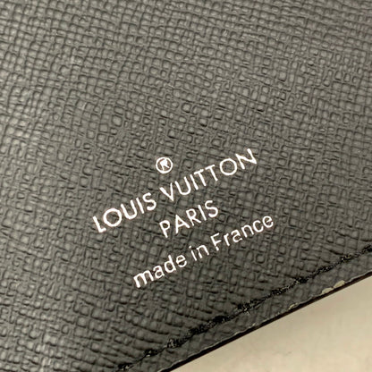 【中古品】【メンズ/レディース】 LOUIS VUITTON ルイ・ヴィトン TJ4158 M64597 タイガ ノワール×ネイビー ポルトフォイユ・アレクサンドルNM 長財布 ロングウォレット 179-250731-ma-08-izu カラー：ノワール×ネイビー 万代Net店