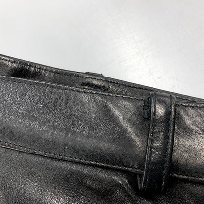 【中古品】【メンズ】 PED'S ペッズ フランス製 LEATHER PANTS レザーパンツ ズボン ボトムス 157-250803-ma-24-izu サイズ：36 カラー：BLACK 万代Net店