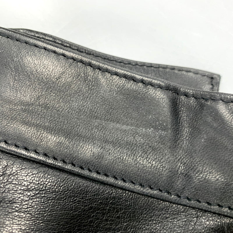 【中古品】【メンズ】 PED'S ペッズ フランス製 LEATHER PANTS レザーパンツ ズボン ボトムス 157-250803-ma-24-izu サイズ：36 カラー：BLACK 万代Net店