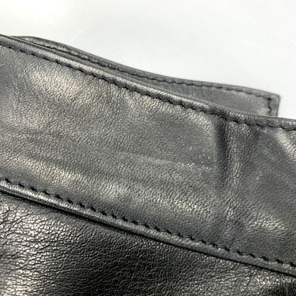 【中古品】【メンズ】 PED'S ペッズ フランス製 LEATHER PANTS レザーパンツ ズボン ボトムス 157-250803-ma-24-izu サイズ：36 カラー：BLACK 万代Net店