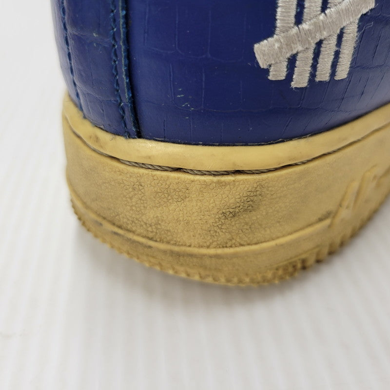 【現状渡し品】【メンズ/レディース】 NIKE ナイキ × UNDEFEATED アンディフィーテッド AIR FORCE 1 LOW SP DM8462-400 エアフォース 1 ロー SP スニーカー シューズ 靴 160-250802-as-26-izu サイズ：26cm カラー：COURT BLUE/WHITE-GOLDTONE 万代Net店