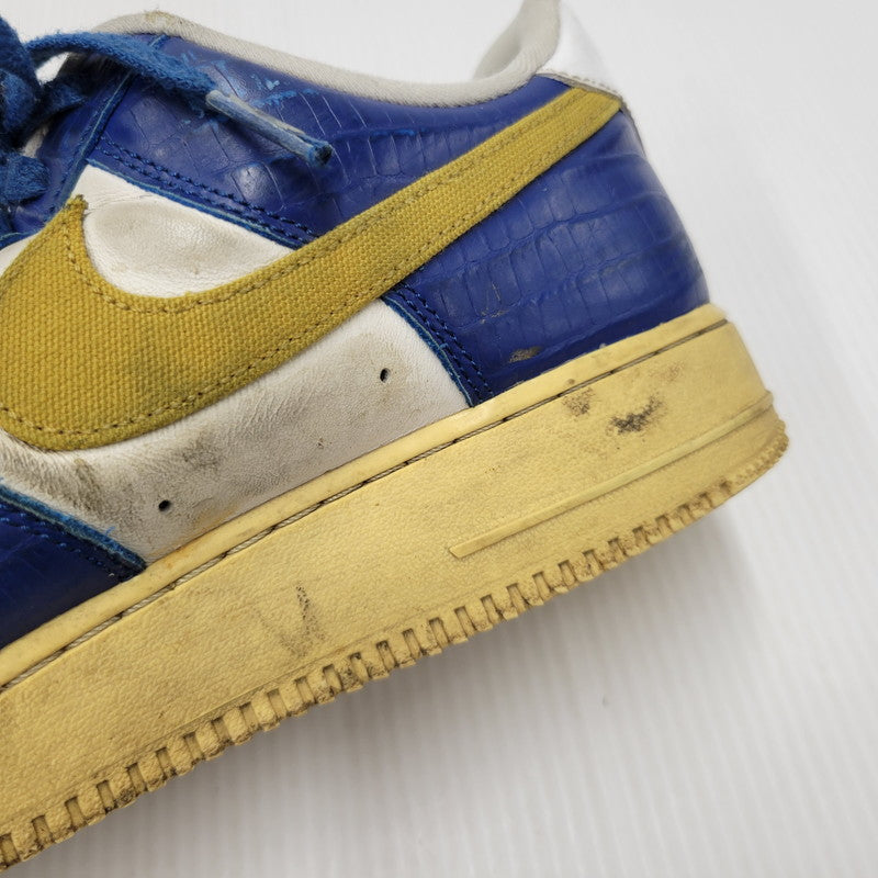 【現状渡し品】【メンズ/レディース】 NIKE ナイキ × UNDEFEATED アンディフィーテッド AIR FORCE 1 LOW SP DM8462-400 エアフォース 1 ロー SP スニーカー シューズ 靴 160-250802-as-26-izu サイズ：26cm カラー：COURT BLUE/WHITE-GOLDTONE 万代Net店