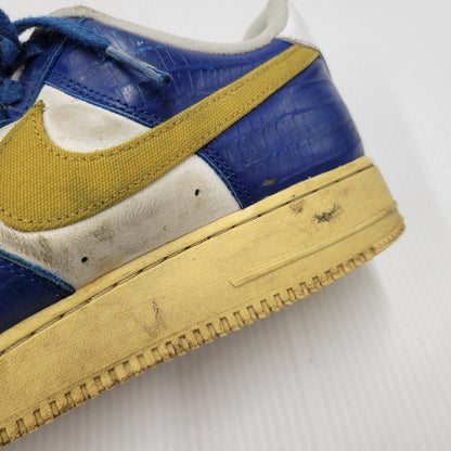 【現状渡し品】【メンズ/レディース】 NIKE ナイキ × UNDEFEATED アンディフィーテッド AIR FORCE 1 LOW SP DM8462-400 エアフォース 1 ロー SP スニーカー シューズ 靴 160-250802-as-26-izu サイズ：26cm カラー：COURT BLUE/WHITE-GOLDTONE 万代Net店