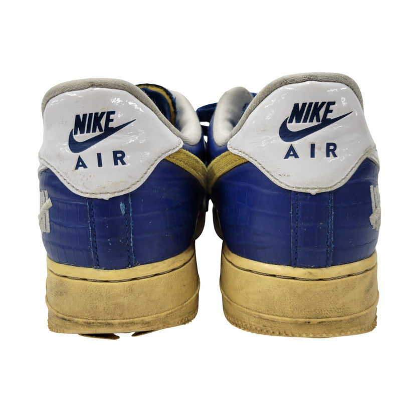 【現状渡し品】【メンズ/レディース】 NIKE ナイキ × UNDEFEATED アンディフィーテッド AIR FORCE 1 LOW SP DM8462-400 エアフォース 1 ロー SP スニーカー シューズ 靴 160-250802-as-26-izu サイズ：26cm カラー：COURT BLUE/WHITE-GOLDTONE 万代Net店