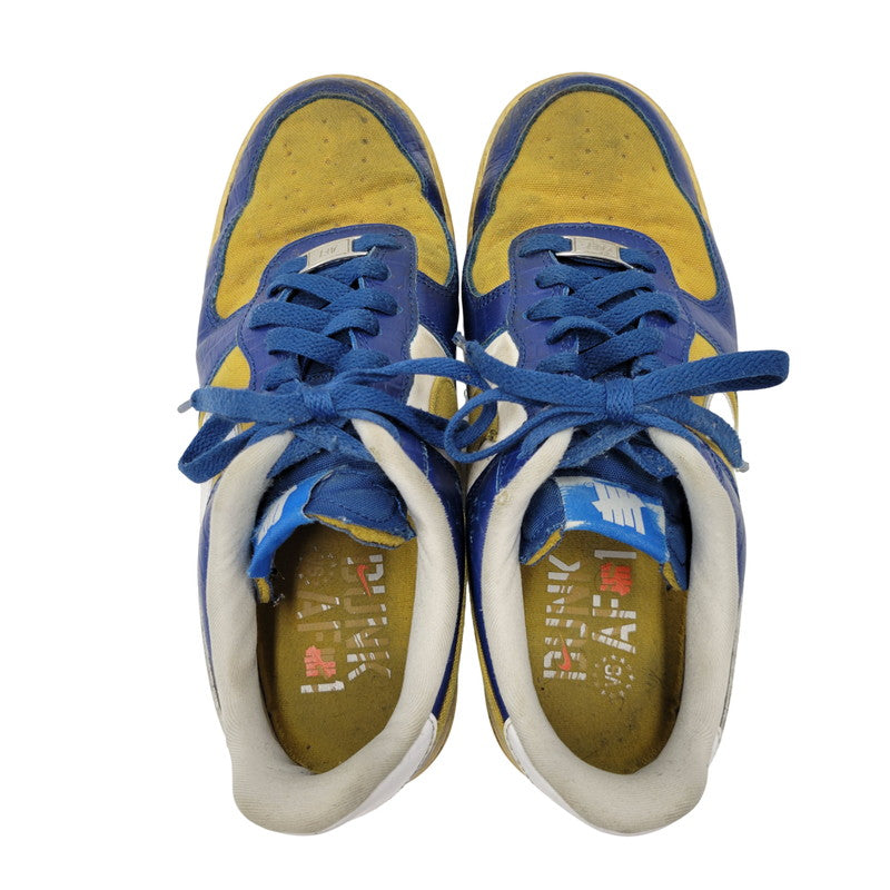 【現状渡し品】【メンズ/レディース】 NIKE ナイキ × UNDEFEATED アンディフィーテッド AIR FORCE 1 LOW SP DM8462-400 エアフォース 1 ロー SP スニーカー シューズ 靴 160-250802-as-26-izu サイズ：26cm カラー：COURT BLUE/WHITE-GOLDTONE 万代Net店