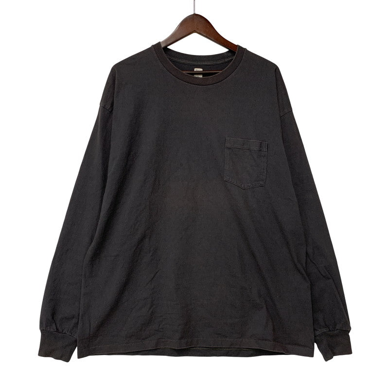 【中古品】【メンズ】 KAPTAIN SUNSHINE キャプテン サンシャイン KS20SCS07 WEST COAST LONG SLEEVED TEE ロング スリーブ Tシャツ トップス 140-250802-rk-15-izu サイズ：40 カラー：ブラック 万代Net店