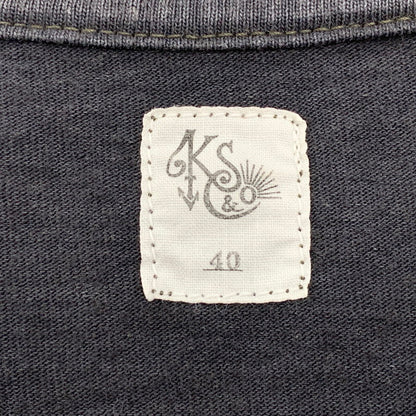 【中古品】【メンズ】 KAPTAIN SUNSHINE キャプテン サンシャイン KS20SCS07 WEST COAST LONG SLEEVED TEE ロング スリーブ Tシャツ トップス 140-250802-rk-15-izu サイズ：40 カラー：ブラック 万代Net店