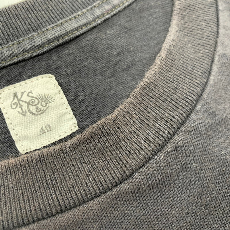 【中古品】【メンズ】 KAPTAIN SUNSHINE キャプテン サンシャイン KS20SCS07 WEST COAST LONG SLEEVED TEE ロング スリーブ Tシャツ トップス 140-250802-rk-15-izu サイズ：40 カラー：ブラック 万代Net店