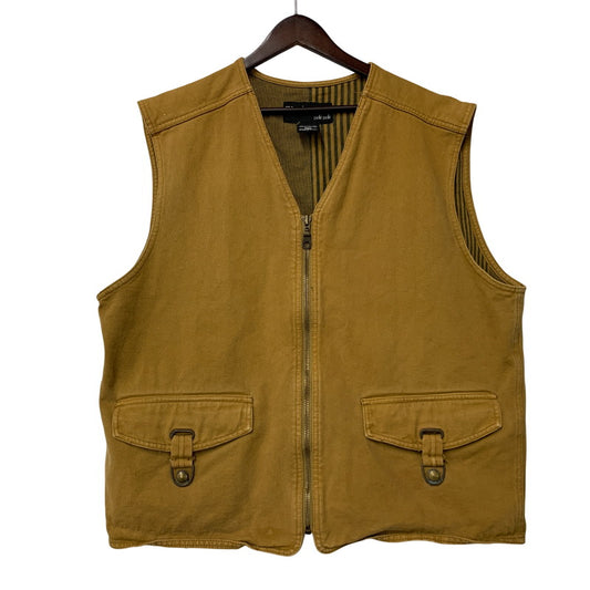 【中古品】【メンズ】 pellepelle ペレペレ BACK DESIGN VEST バック デザイン ベスト トップス 146-250802-rk-14-izu サイズ：L カラー：ベージュ 万代Net店