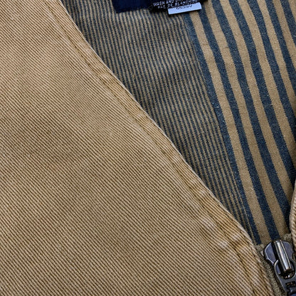 【中古品】【メンズ】 pellepelle ペレペレ BACK DESIGN VEST バック デザイン ベスト トップス 146-250802-rk-14-izu サイズ：L カラー：ベージュ 万代Net店