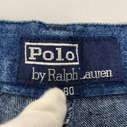【中古品】【メンズ】 Polo by Ralph Lauren ポロバイラルフローレン 2TUCK DENIM PANTS 2タック デニムパンツ ボトムス 157-250801-as-07-izu サイズ：80 カラー：インディゴ 万代Net店