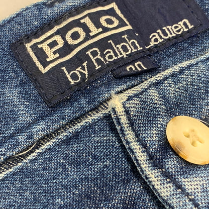 【中古品】【メンズ】 Polo by Ralph Lauren ポロバイラルフローレン 2TUCK DENIM PANTS 2タック デニムパンツ ボトムス 157-250801-as-07-izu サイズ：80 カラー：インディゴ 万代Net店
