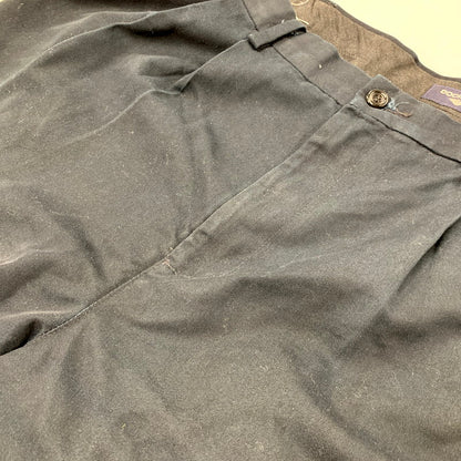 【中古品】【メンズ】 DOCKERS ドッカーズ 2TUCK CHINO WIDE PANTS 2タック チノ ワイド パンツ ボトムス 157-250802-as-20-izu サイズ：38×30 カラー：ブラック 万代Net店