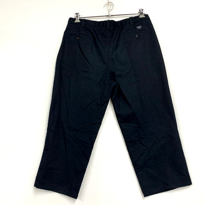 【中古品】【メンズ】 DOCKERS ドッカーズ 2TUCK CHINO WIDE PANTS 2タック チノ ワイド パンツ ボトムス 157-250802-as-20-izu サイズ：38×30 カラー：ブラック 万代Net店
