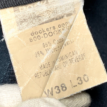 【中古品】【メンズ】 DOCKERS ドッカーズ 2TUCK CHINO WIDE PANTS 2タック チノ ワイド パンツ ボトムス 157-250802-as-20-izu サイズ：38×30 カラー：ブラック 万代Net店