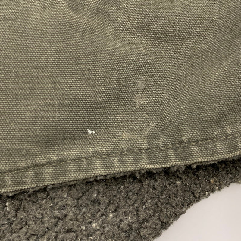 【中古品】【メンズ】 Carhartt カーハート BOA LINER DUCK VEST V13MOS ボア ライナー ダック ベスト USA製 146-250801-as-05-izu サイズ：2XL カラー：グリーン系 万代Net店