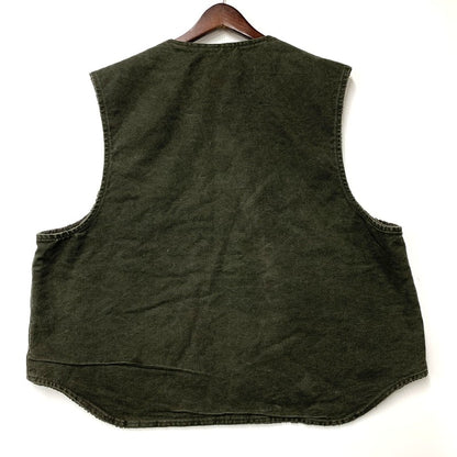 【中古品】【メンズ】 Carhartt カーハート BOA LINER DUCK VEST V13MOS ボア ライナー ダック ベスト USA製 146-250801-as-05-izu サイズ：2XL カラー：グリーン系 万代Net店