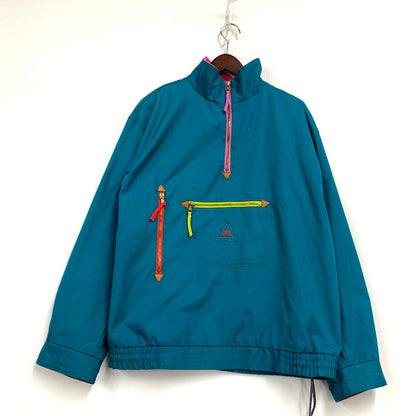 【現状渡し品】【メンズ】 SOS SPORTSWEAR NYLON PULLOVER ナイロン プルオーバー 香港製 146-250802-as-24-izu サイズ：M カラー：ブルー系 万代Net店