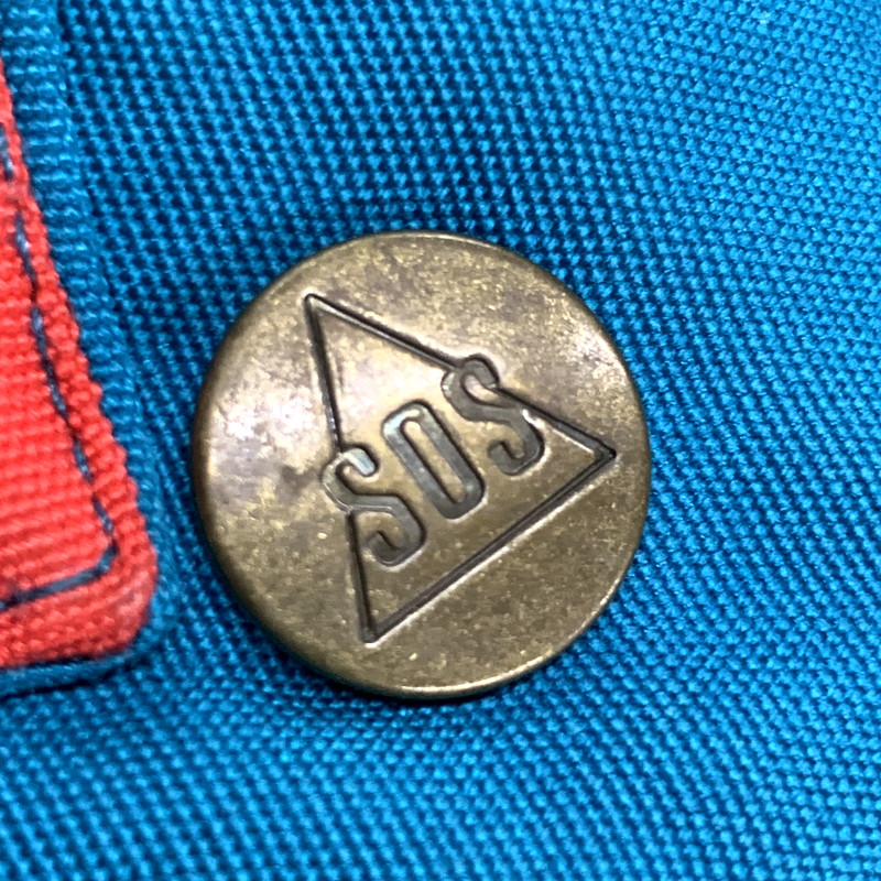 【現状渡し品】【メンズ】 SOS SPORTSWEAR NYLON PULLOVER ナイロン プルオーバー 香港製 146-250802-as-24-izu サイズ：M カラー：ブルー系 万代Net店