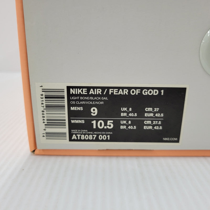 【中古品】【メンズ】 NIKE ナイキ × FEAR OF GOD フィアオブゴッド AIR AT8087-001 エア スニーカー シューズ 靴 160-250801-as-20-izu サイズ：27cm カラー：LIGHT BONE/BLACK-SAIL 万代Net店
