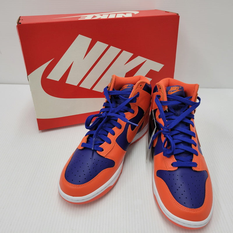 【中古美品】【メンズ】 NIKE ナイキ DUNK HI RETRO DD1399-800 ダンク ハイ レトロ スニーカー シューズ 靴 160-250801-as-14-izu サイズ：27cm カラー：ORANGE/ORANGE-DEEP ROYAL BLUE 万代Net店