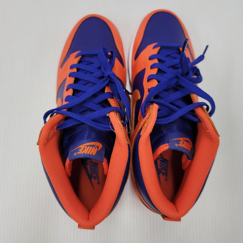 【中古美品】【メンズ】 NIKE ナイキ DUNK HI RETRO DD1399-800 ダンク ハイ レトロ スニーカー シューズ 靴 160-250801-as-14-izu サイズ：27cm カラー：ORANGE/ORANGE-DEEP ROYAL BLUE 万代Net店