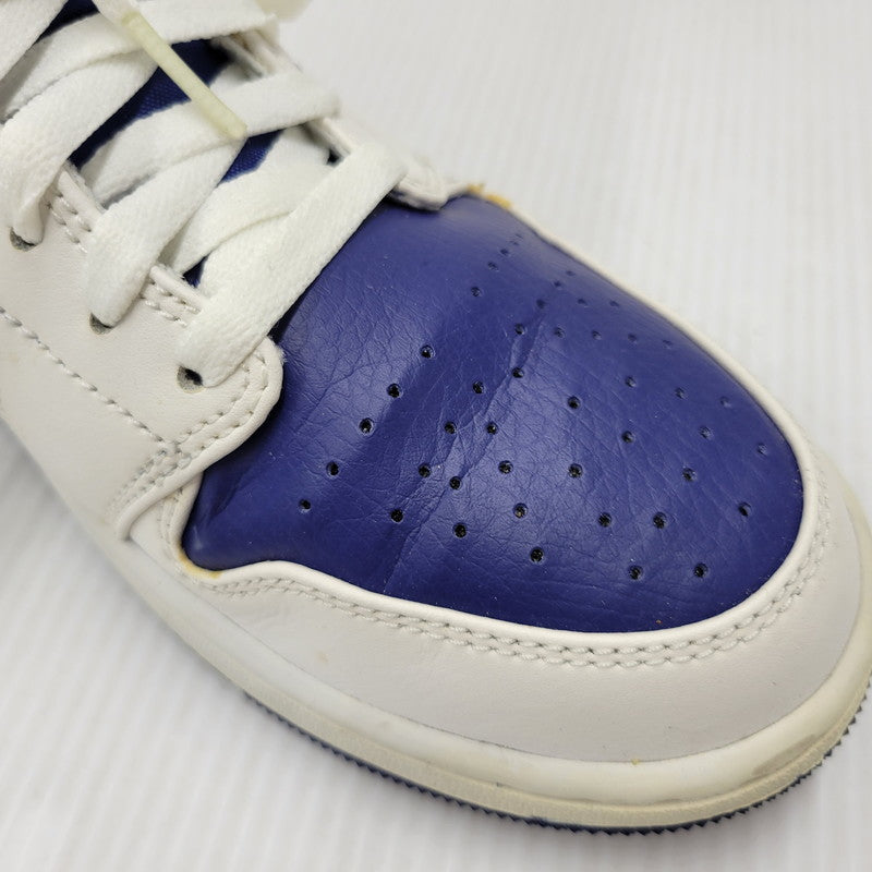 【中古品】【メンズ】 NIKE ナイキ AIR JORDAN 1 MID 554724-131 エアジョーダン1 ミッド スニーカー シューズ 靴 160-250801-as-18-izu サイズ：27cm カラー：WHITE/LASER ORANGE 万代Net店