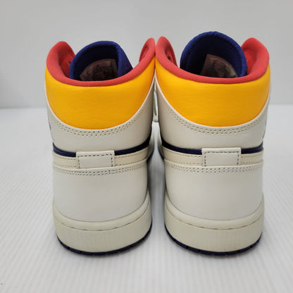 【中古品】【メンズ】 NIKE ナイキ AIR JORDAN 1 MID 554724-131 エアジョーダン1 ミッド スニーカー シューズ 靴 160-250801-as-18-izu サイズ：27cm カラー：WHITE/LASER ORANGE 万代Net店