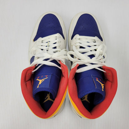 【中古品】【メンズ】 NIKE ナイキ AIR JORDAN 1 MID 554724-131 エアジョーダン1 ミッド スニーカー シューズ 靴 160-250801-as-18-izu サイズ：27cm カラー：WHITE/LASER ORANGE 万代Net店