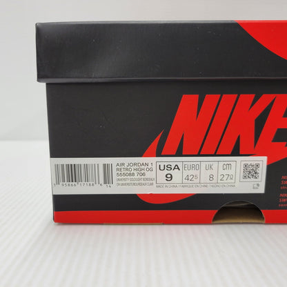 【中古美品】【メンズ】 NIKE ナイキ 555088-706 AIR JORDAN エアジョーダン 1 HIGH ハイ OG BROTHERHOOD ブラザーフッド スニーカー シューズ 靴 160-250801-ya-05-izu サイズ：27cm カラー：ユニバーシティゴールド/ライトボルドー 万代Net店